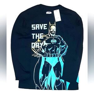 NWT Batman Long Sleeve Graphic Tee Kids Size M